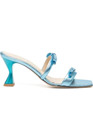 Madison.Maison 80mm metallic bow-detail sandals