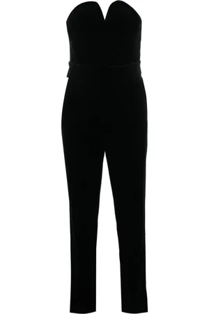 Blazé Milano Jealousy strapless velvet jumpsuit