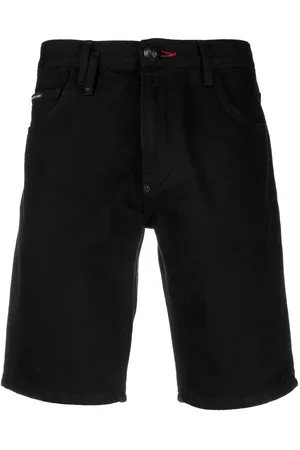 Philipp Plein Straight-leg denim shorts