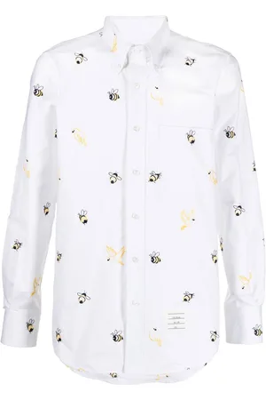 Thom Browne Embroidered long-sleeved shirt