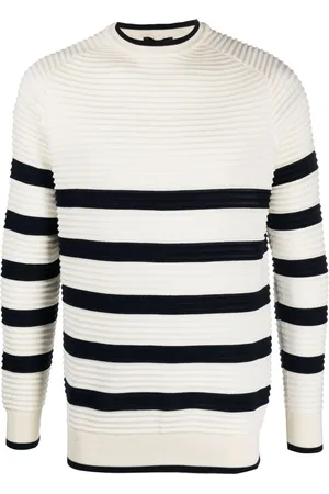 Emporio Armani Striped ribbed sweater