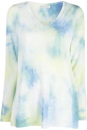 LE TRICOT PERUGIA Tie-dye print long-sleeve top