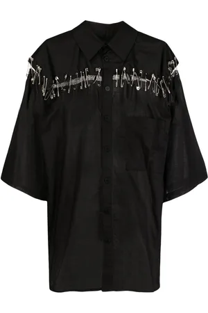 Natasha Zinko Box safety-pin detail shirt