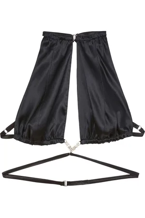 FLEUR DU MAL Crystal-embellished open back top