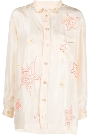 FORTE FORTE Star-print long-sleeve shirt