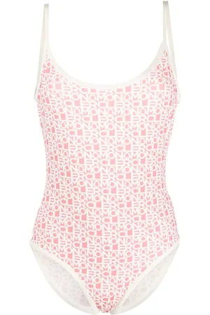 Moncler Logo-print scoop-back swimsuit
