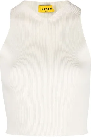 AERON Cropped-knit top