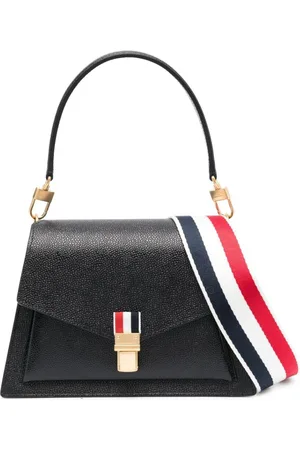 Thom Browne Trapeze pebbled leather tote bag