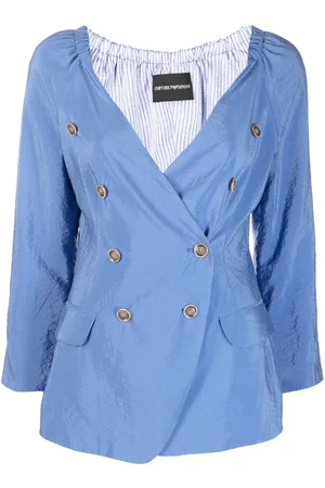 Emporio Armani Double-breasted silk jacket