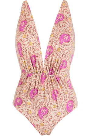 CLUBE BOSSA Clavert plunging neck swimsuit