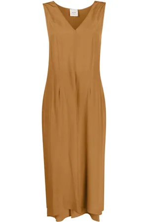 ALYSI Silk mid-length dress