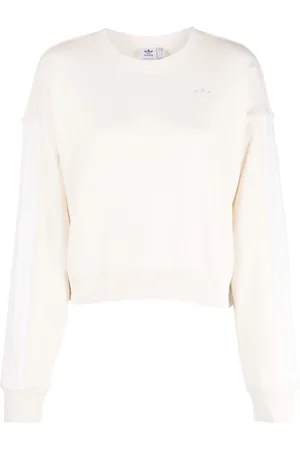 adidas Logo-embroidery cotton sweatshirt