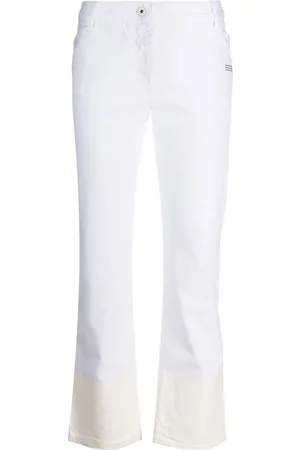 OFF-WHITE Contrast hem mid-rise jeans