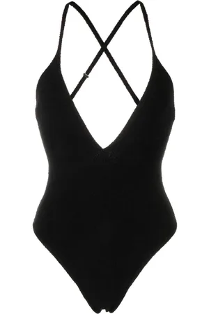 The Attico Crossover-strap swimsuit