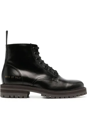 COMMON PROJECTS Ženy Kotníkové - Combat leather ankle boots