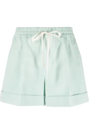 Twin-Set Pleat-detail drawstring-waist shorts