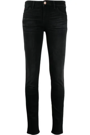 Emporio Armani Embroidered-logo jeans