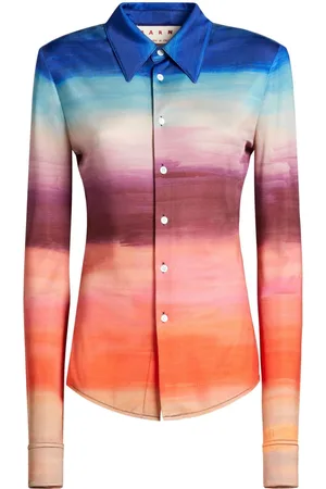 Marni Tie-dye long-sleeve shirt