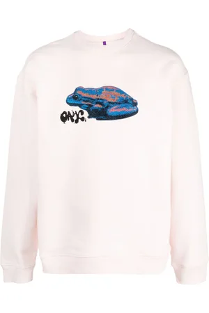 OAMC Frog-print cotton jumper
