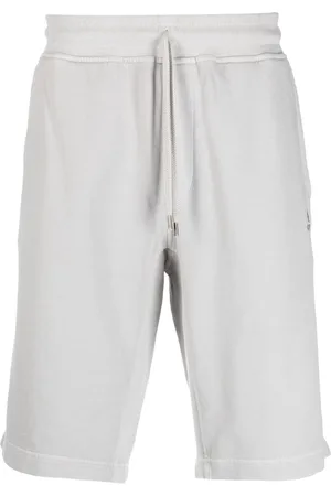 C.P. Company Embroidered-logo drawstring-waist shorts