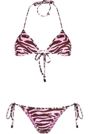 The Attico Zebra-print bikini