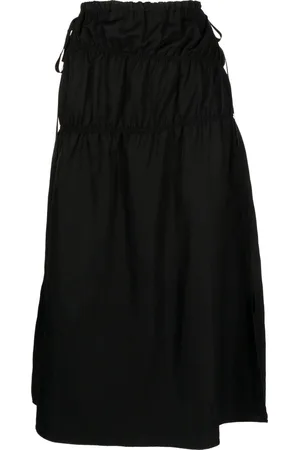 GOEN.J Midi ruched straight skirt