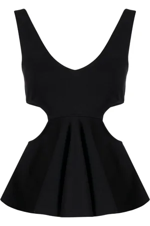 GOEN.J Cut-out ruffled top