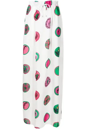 AMIR SLAMA Graphic-print maxi skirt