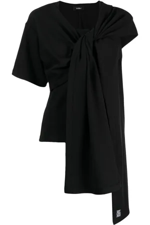 GOEN.J Asymmetric knot-detail T-Shirt