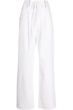 GOEN.J Contrasting-panel wide-leg trousers