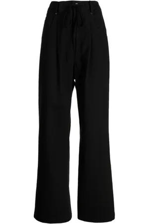 GOEN.J Contrasting-panel wide-leg trousers