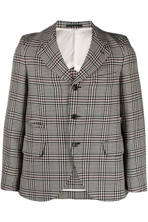 Comme des Garçons Houndstooth single-breasted wool blazer