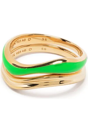 Maria Black Soma Neon -plated ring stack