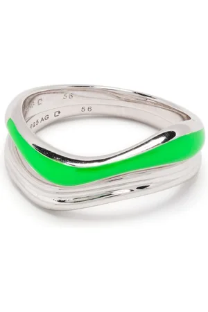 Maria Black Soma neon-detail ring stack
