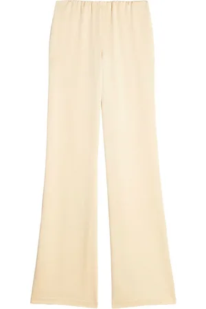 Ami High-waisted satin trousers