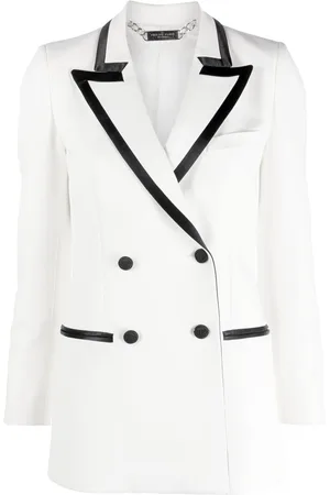 Philipp Plein Contrasting-trim detail blazer