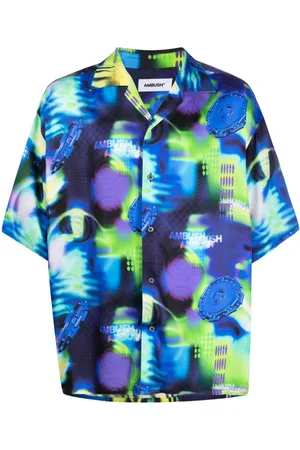 AMBUSH Abstract-pattern short-sleeve shirt