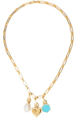 Missoma Plated charms necklace