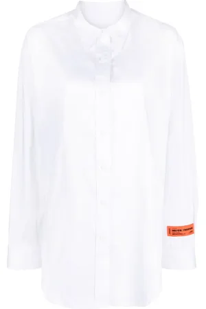 Heron Preston Ženy Bez zad - Open-back cotton shirt