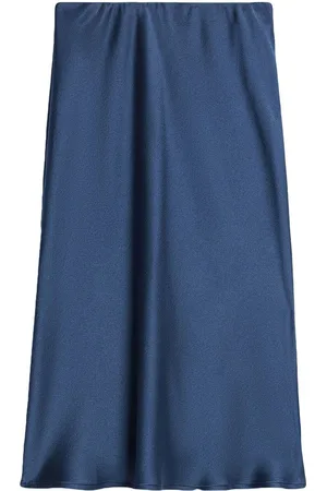 Ami High-waisted satin skirt