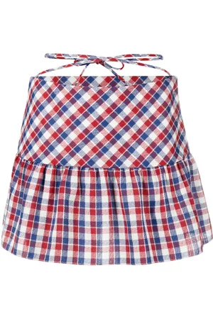 Alessandra Rich Checked mini skirt