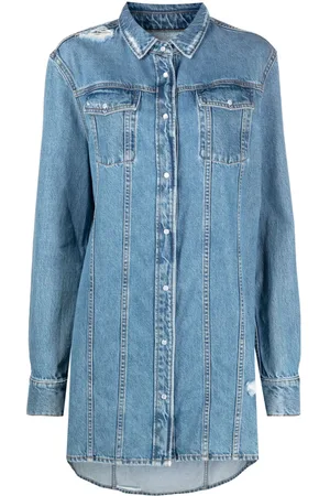 IRO Long denim shirt jacket