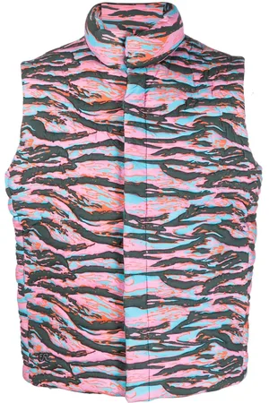 ERL Camouflage-print quilted puffer gilet