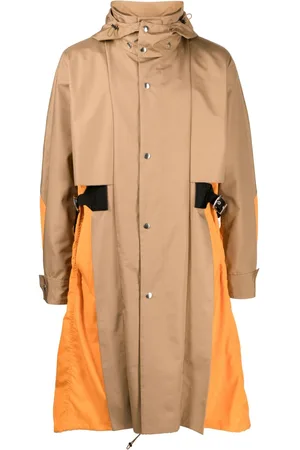 TOGA VIRILIS Taffeta detachable-hood midi coat