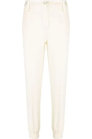 Twin-Set Elasticated-cuff tapered trousers