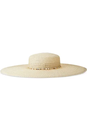 Le Mont St Michel Bianca straw wide brim hat