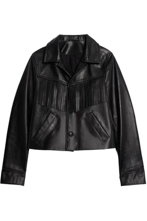 Ami Tasselled leather jacket