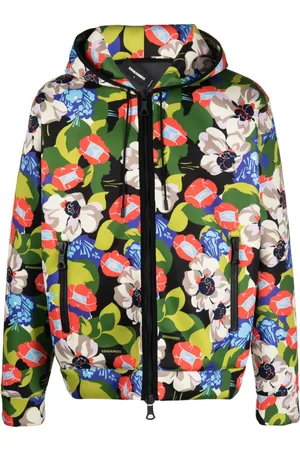 Dsquared2 Floral-print hooded jacket