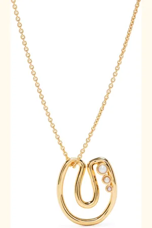 Missoma U-letter pendant chain-link necklace