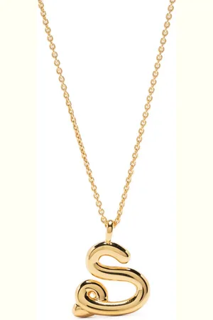 Missoma S-letter pendant chain-link necklace